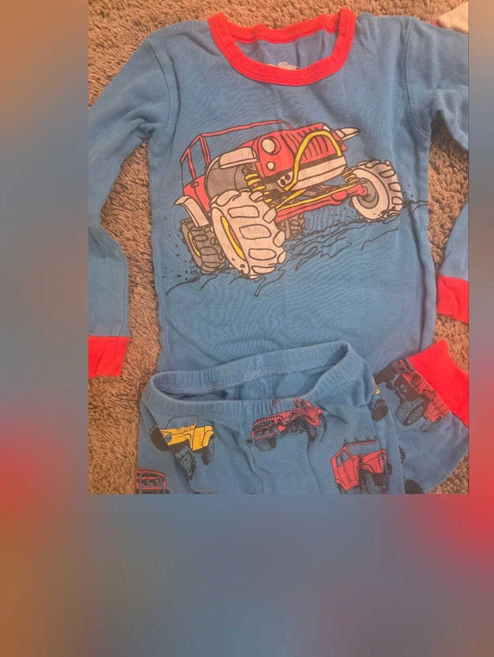 Boys Size 6 Pajama Sets Set Of 2 Pjs Monster Trucks And Tractors